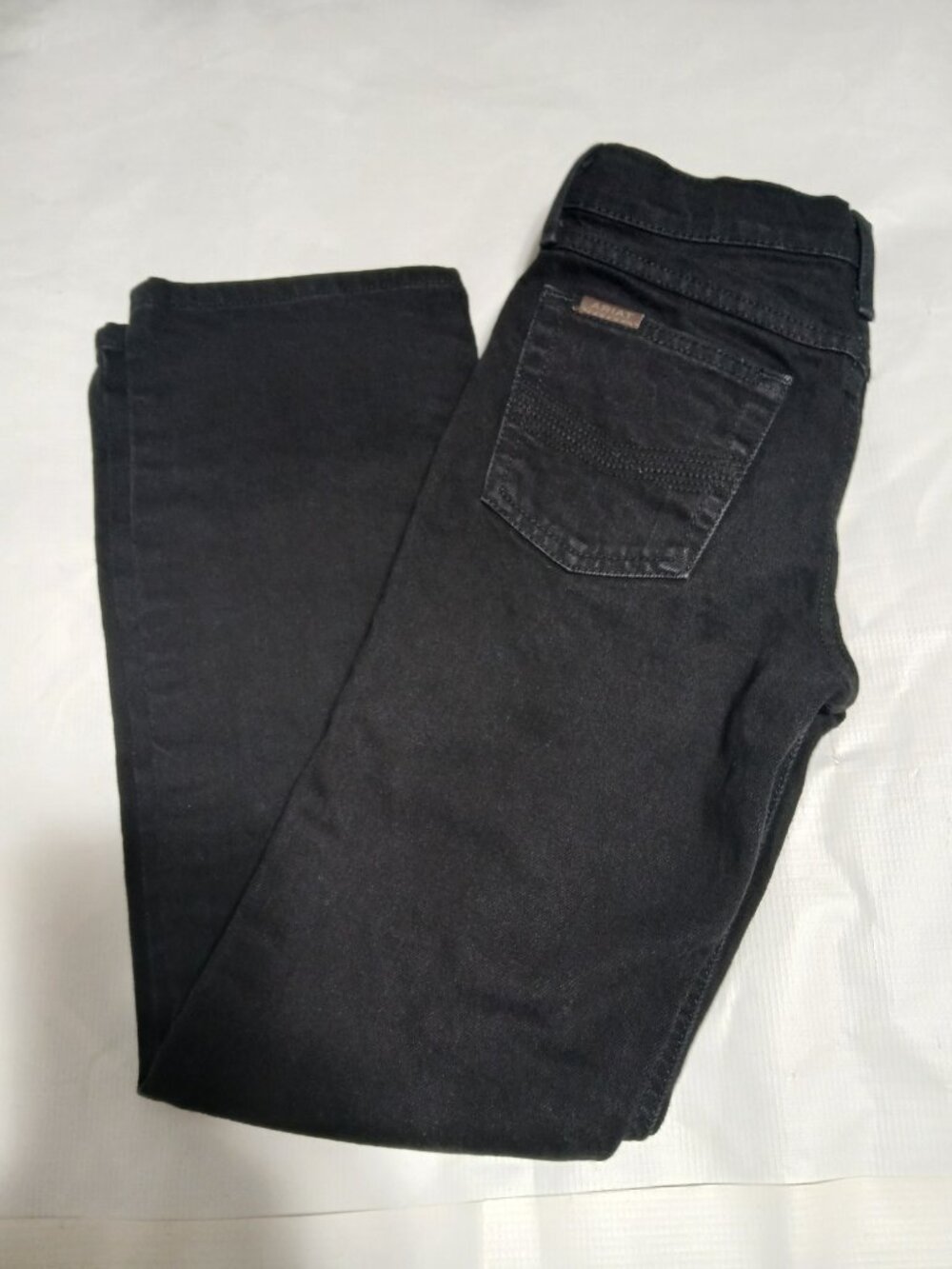 Ariat Denim B5 Slim Straight Boys Size 12 Western Cowboy Black Dress Jeans